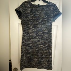 Blue and white dress, knit, Banana Republic size 8